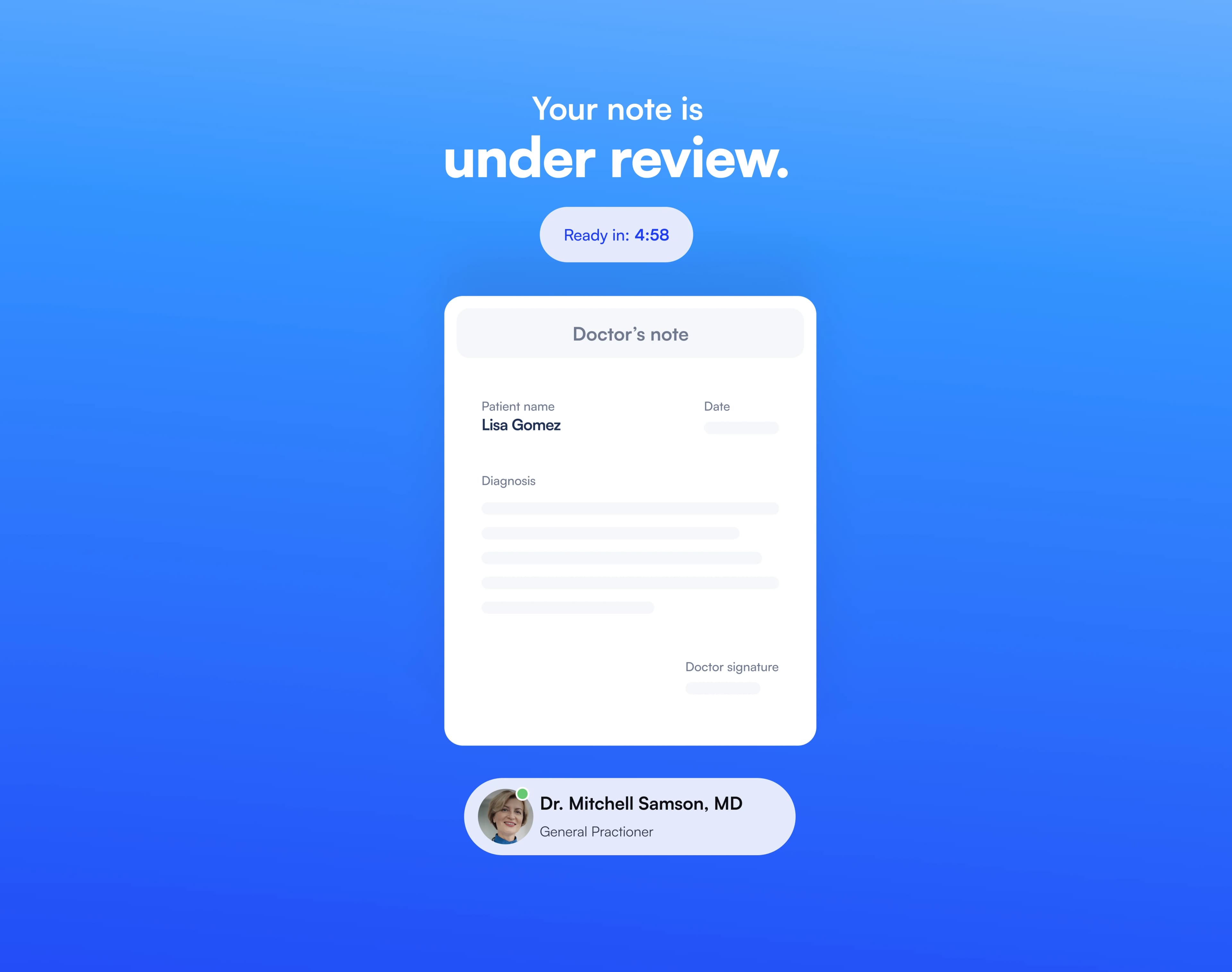 Doctor review step